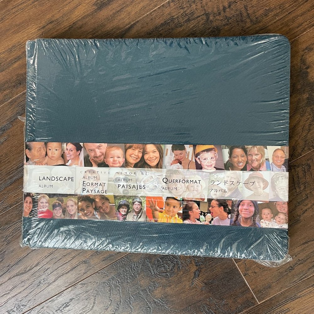 Creative Memories Landscape 10x12 Navy Scrapbook Album New!